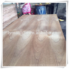 Linyi Versorgung Burma Teak Phantasie Sperrholz / Blume geschnitten Teak Furnier Furnierholz / Esche Furnier Furnierholz